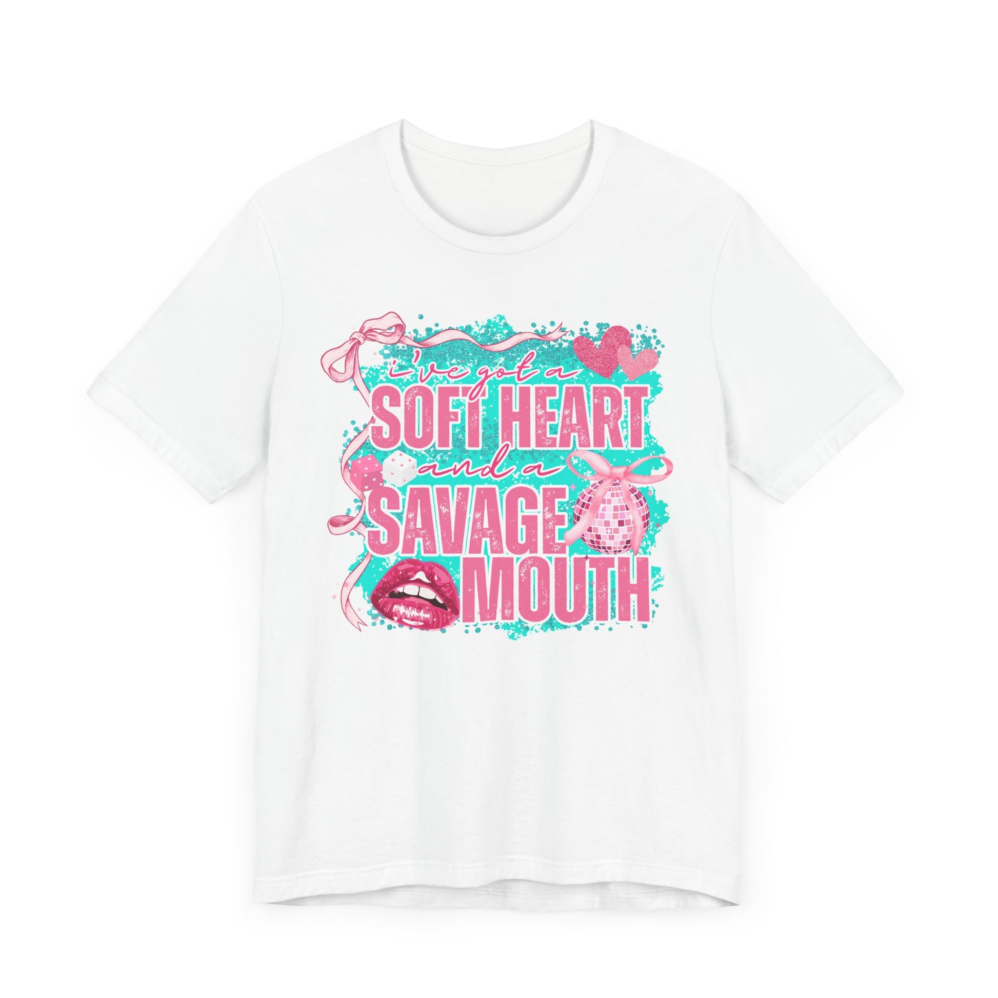 Savage Mouth Graphic Tee - Soft Hearted Apparel, Unisex T-Shirt, Trendy Casual Wear, Fun Gift for Friends, Statement Top