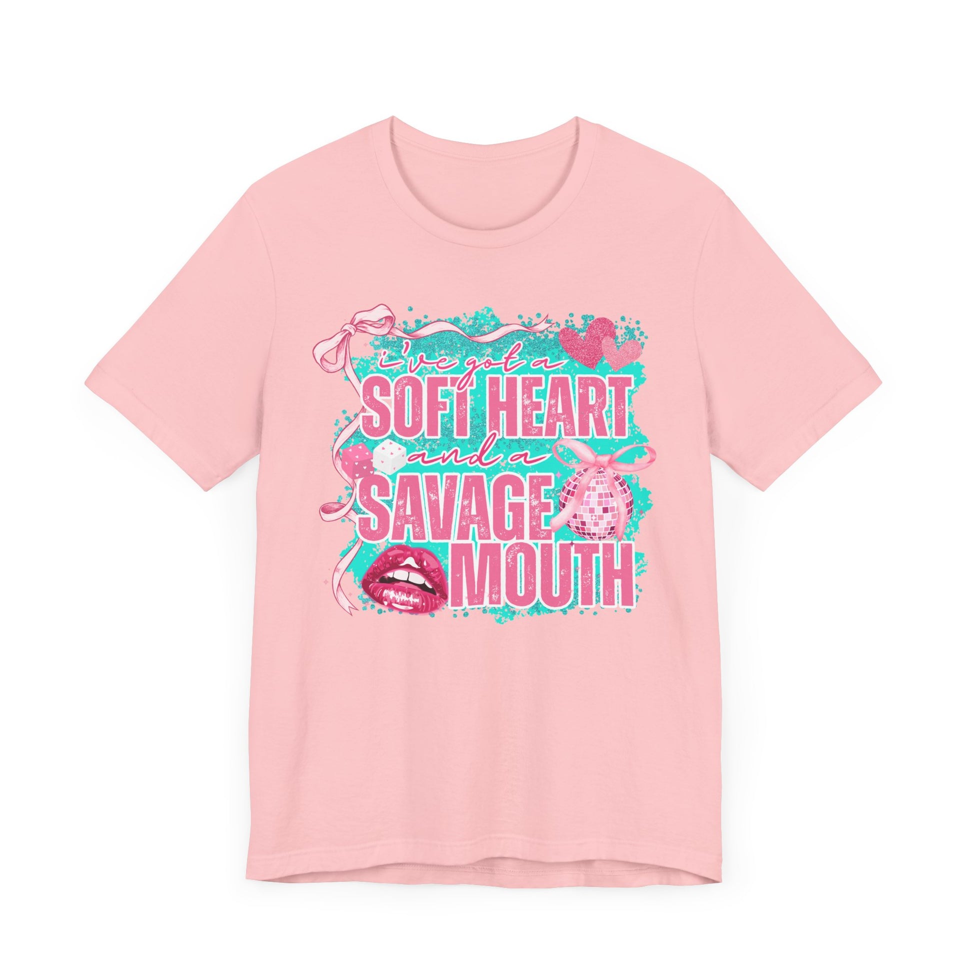 Savage Mouth Graphic Tee - Soft Hearted Apparel, Unisex T-Shirt, Trendy Casual Wear, Fun Gift for Friends, Statement Top