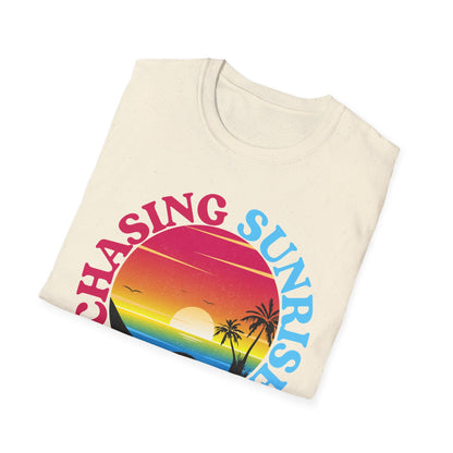 Chasing Sunrise, Finding Peace Unisex T-Shirt