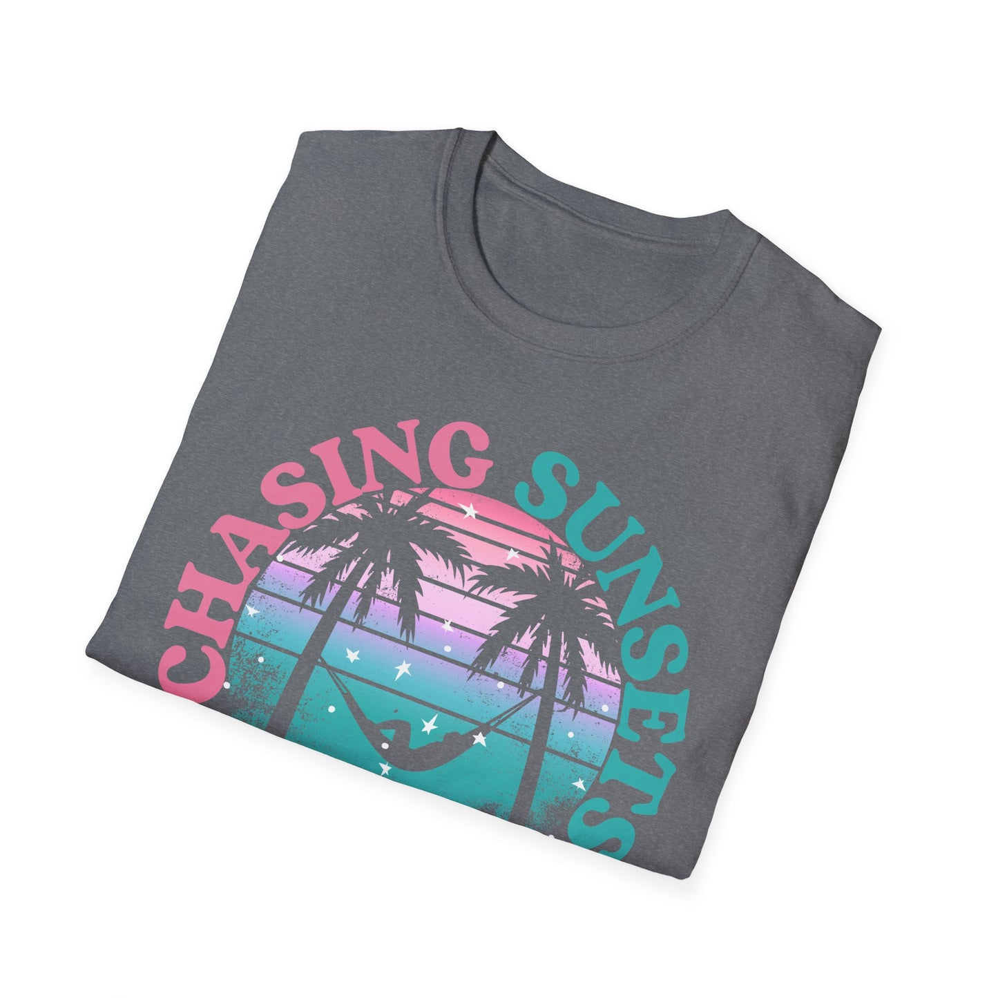 Chasing Sunsets, Finding Peace Unisex T-Shirt