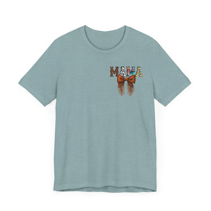 Western Mama Unisex Tee with Turquoise and Sunflower Design
