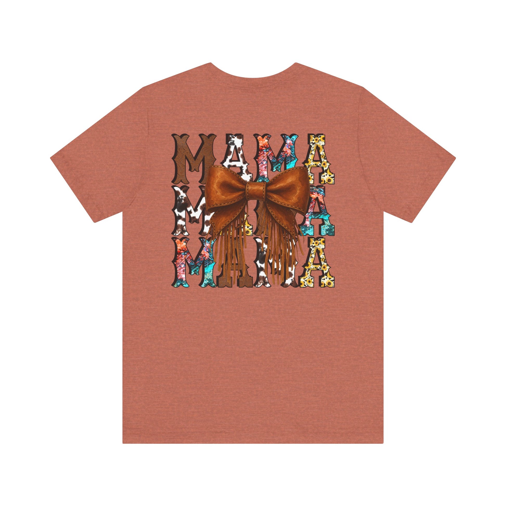 Western Mama Unisex Tee with Turquoise and Sunflower Design