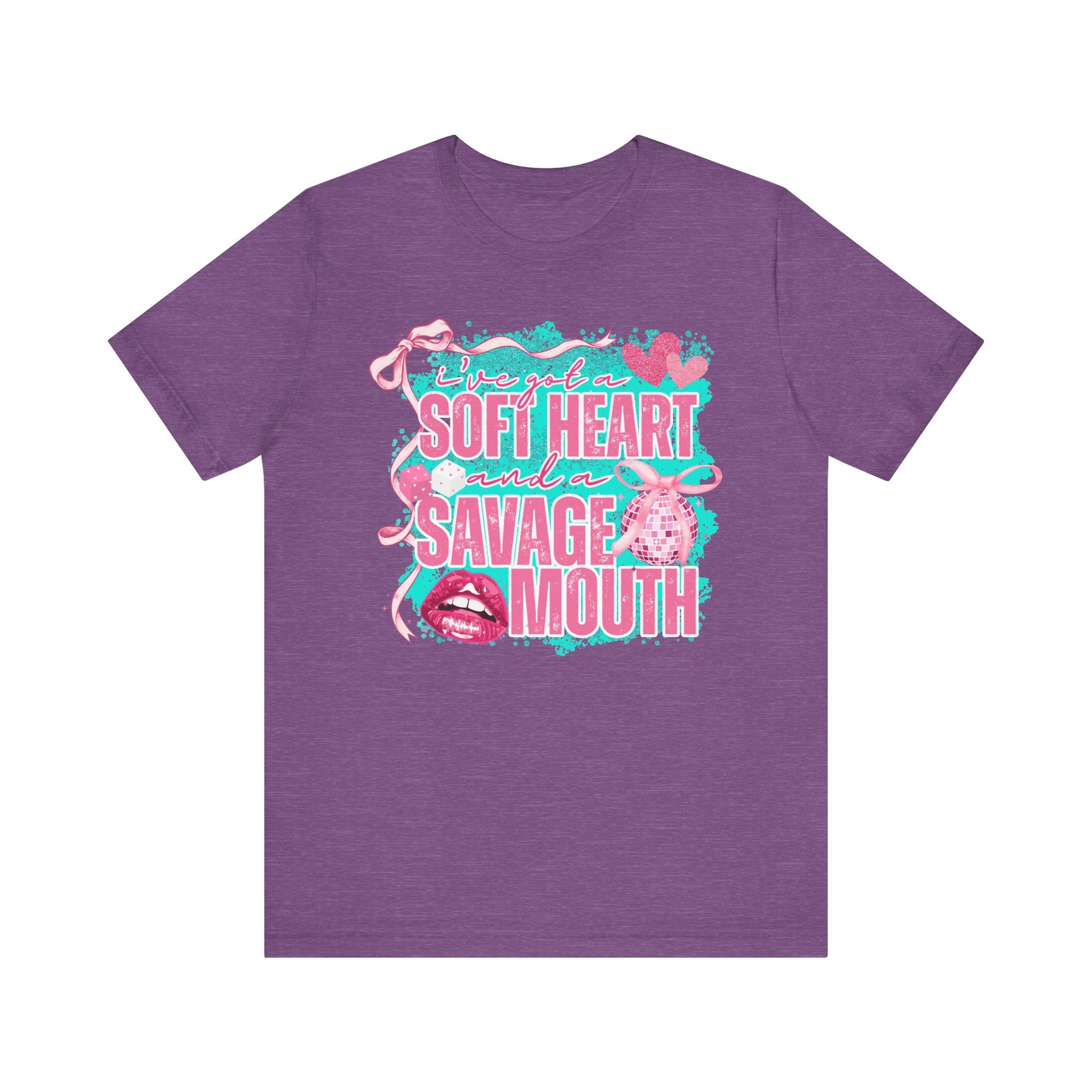 Savage Mouth Graphic Tee - Soft Hearted Apparel, Unisex T-Shirt, Trendy Casual Wear, Fun Gift for Friends, Statement Top
