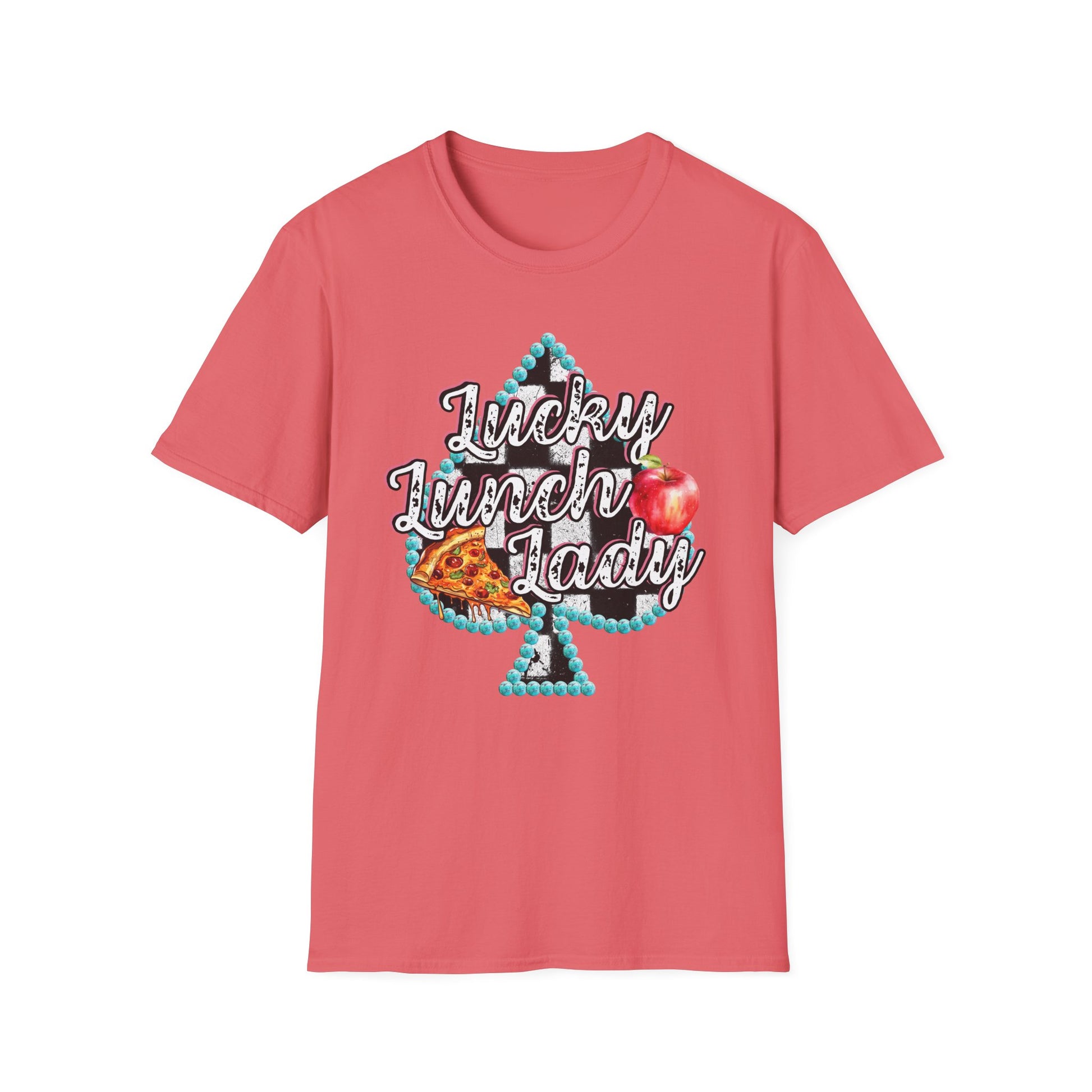Lunch Lady Checkered Spades T-Shirt