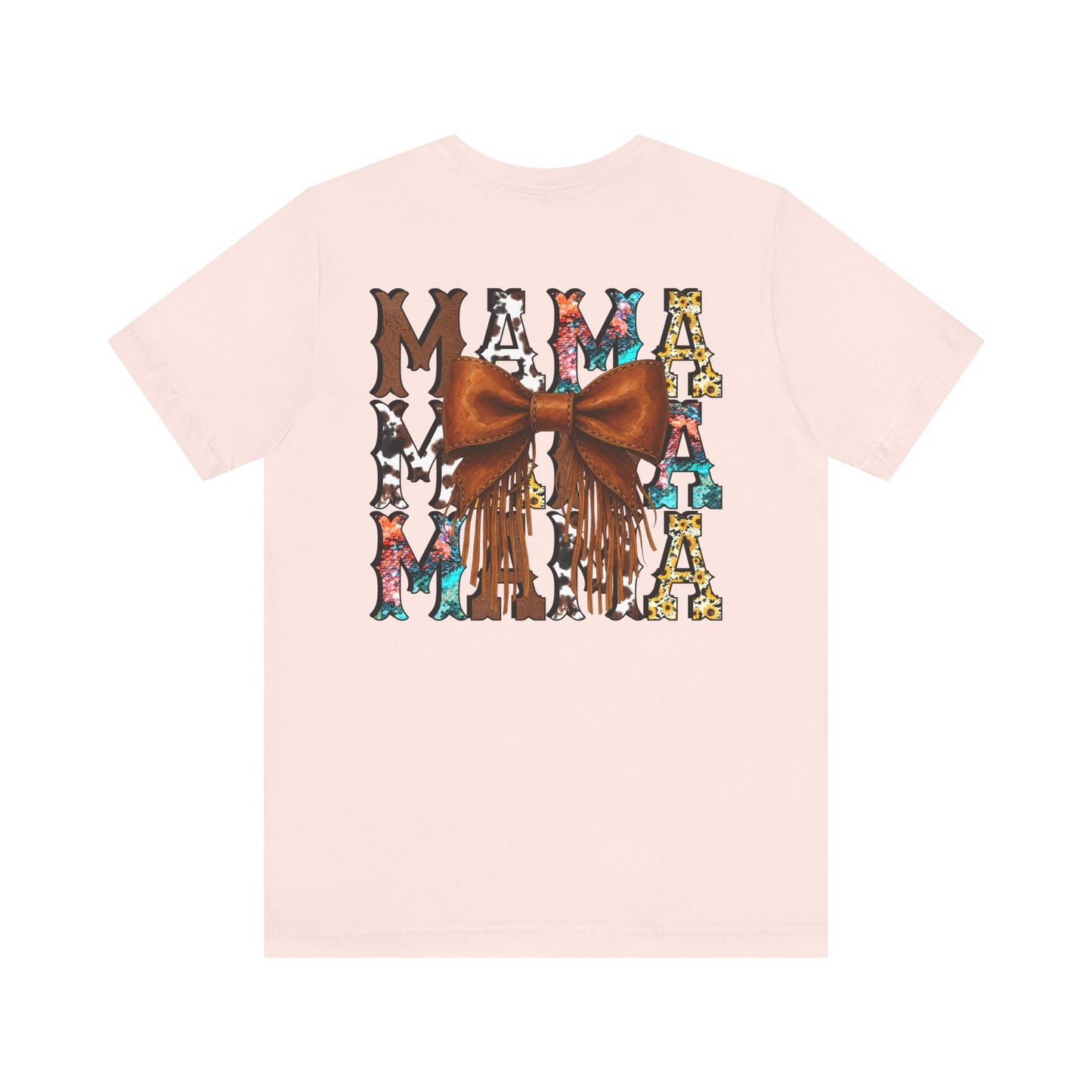 Western Mama Unisex Tee with Turquoise and Sunflower Design