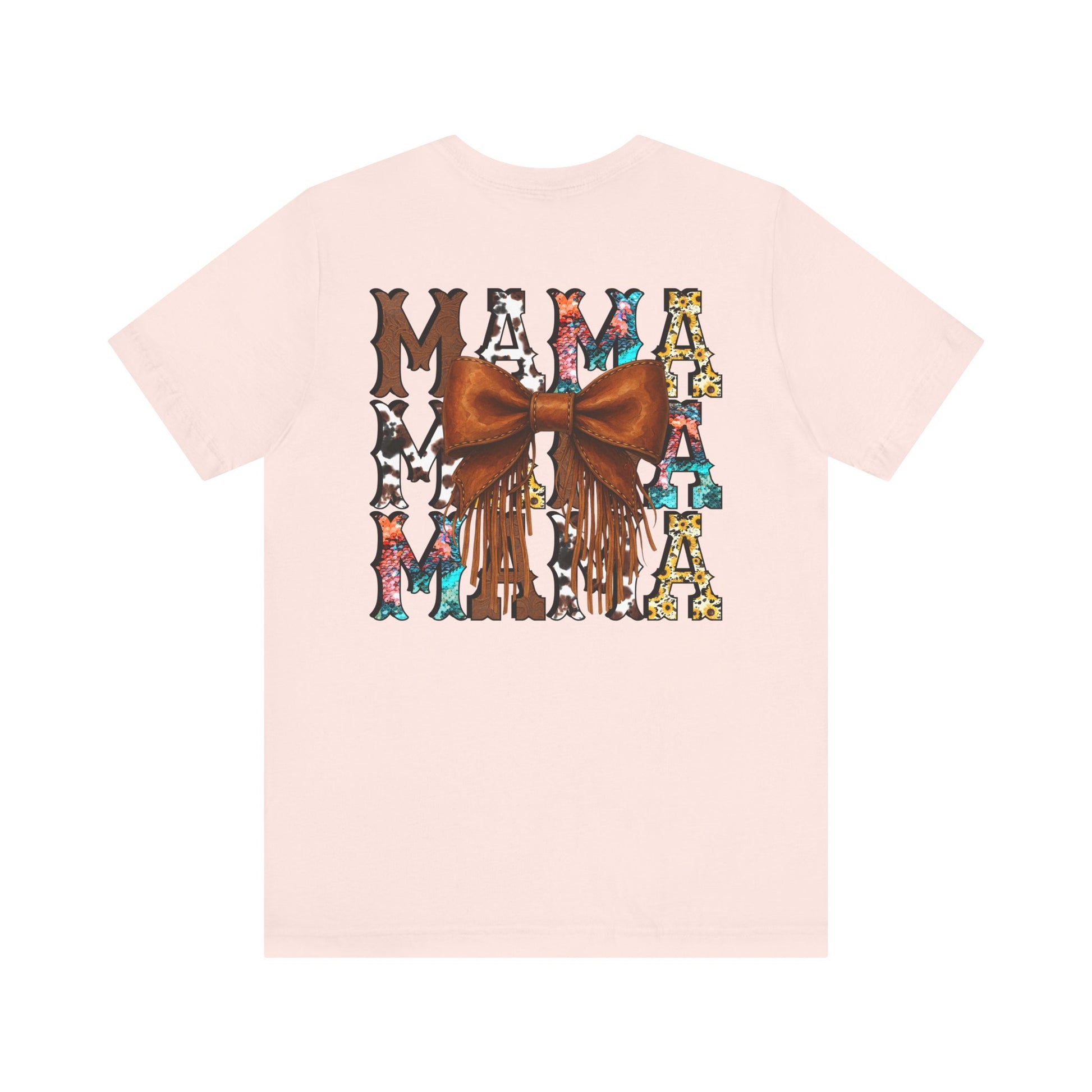 Western Mama Unisex Tee with Turquoise and Sunflower Design