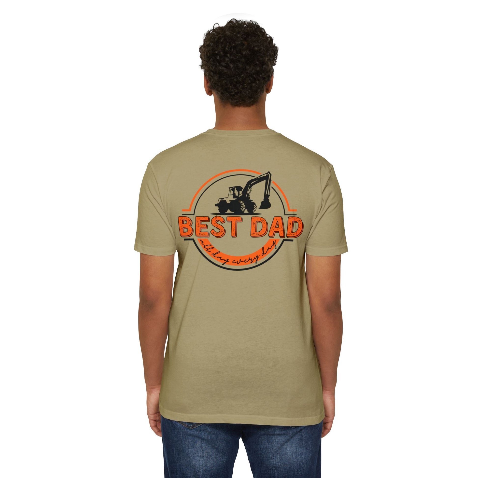Best Dad Unisex T-Shirt, Father's Day Gift, Construction Dad Tee, Casual Wear, Birthday Present for Him