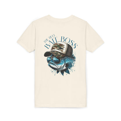 Kids Fishing Tee - CaffeinatedPlanner Family Exclusive Design: 'Bait Boss'