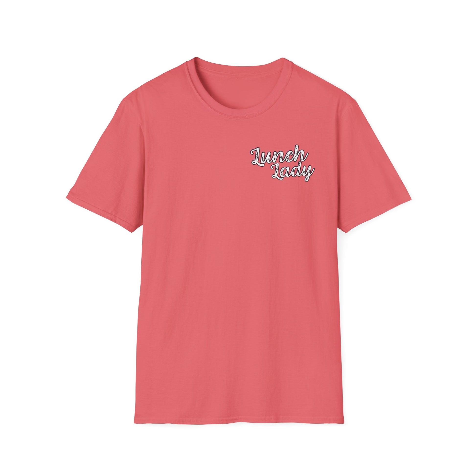 Lunch Lady Checkered Spades T-Shirt * Front and Back Design