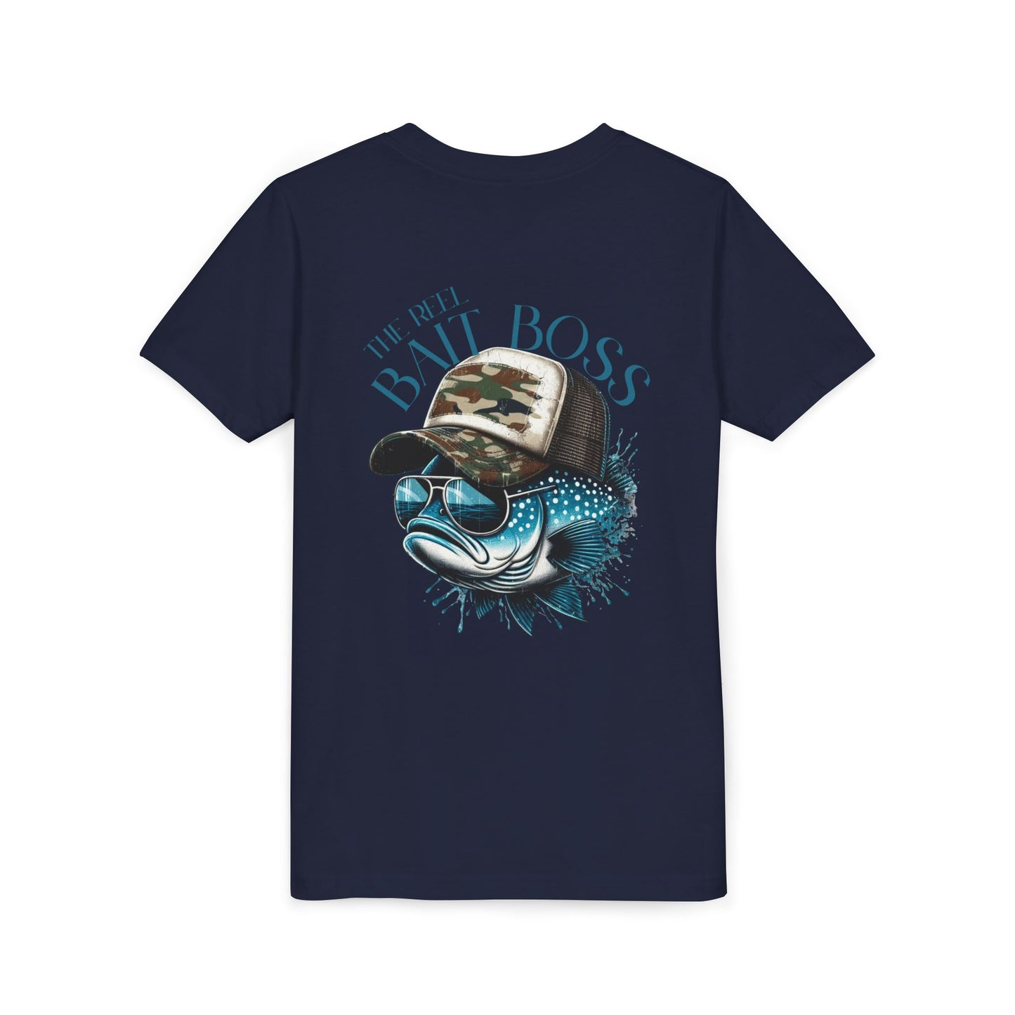 Kids Fishing Tee - CaffeinatedPlanner Family Exclusive Design: 'Bait Boss'