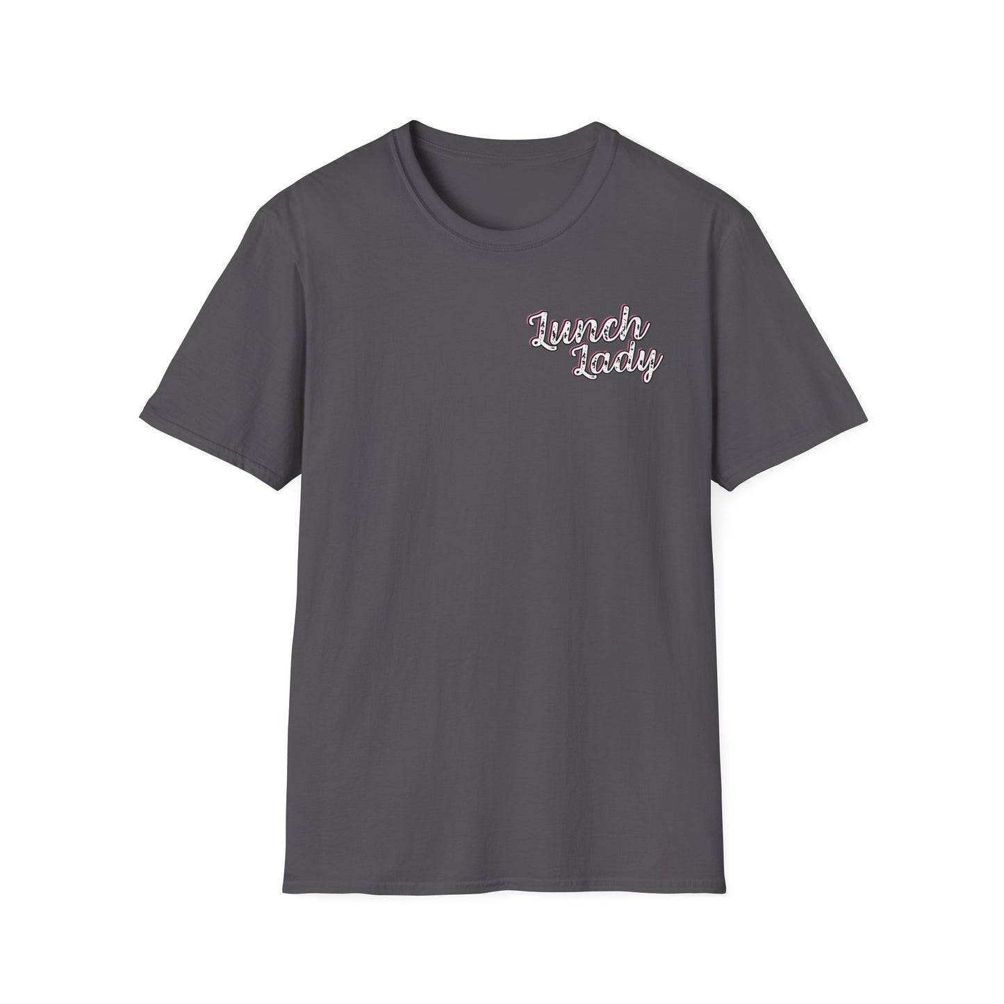 Lunch Lady Checkered Spades T-Shirt * Front and Back Design