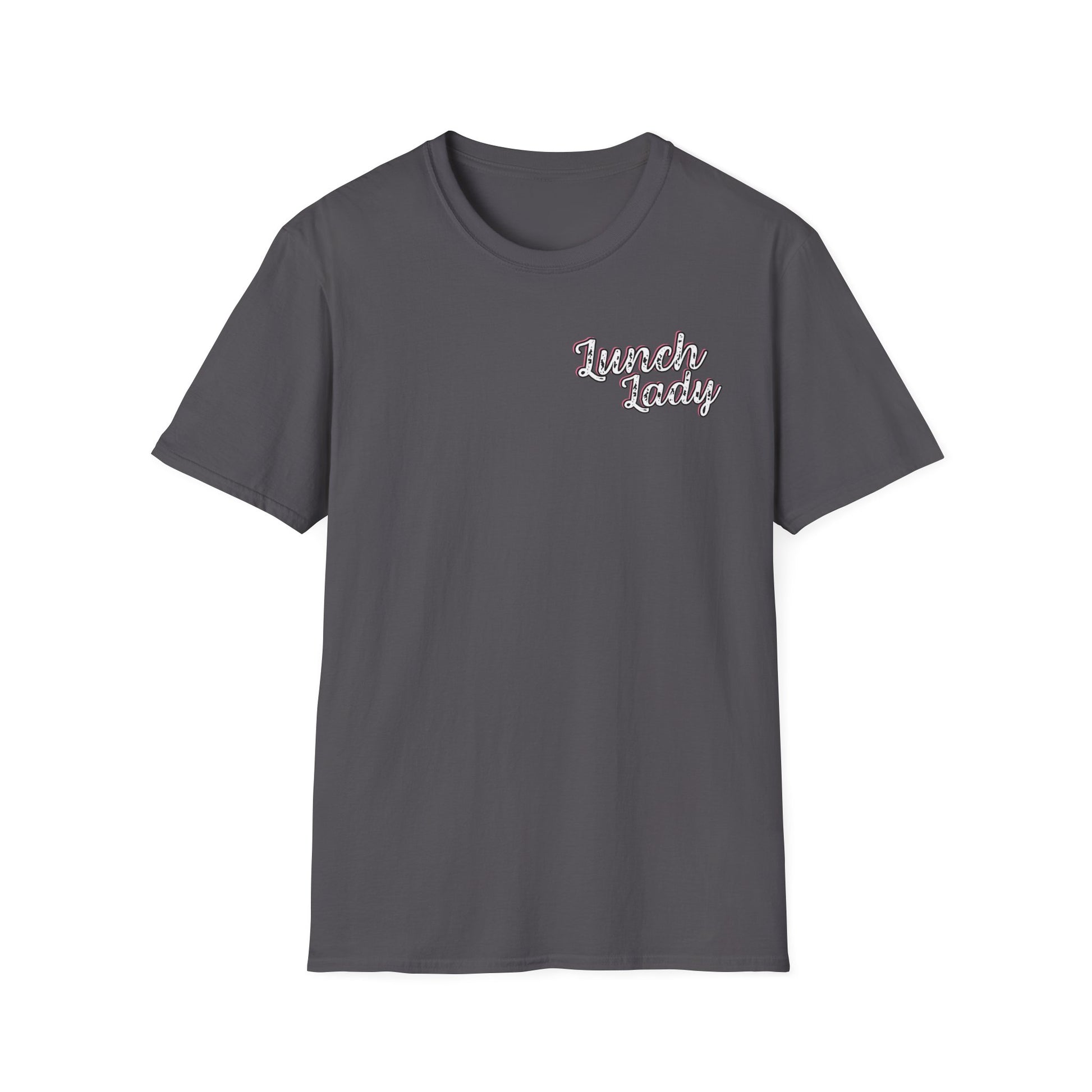 Lunch Lady Checkered Spades T-Shirt * Front and Back Design
