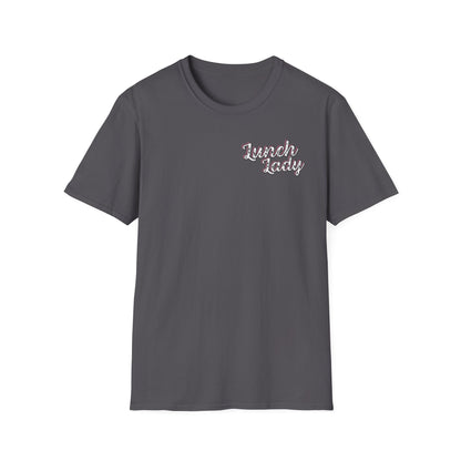 Lunch Lady Checkered Spades T-Shirt * Front and Back Design