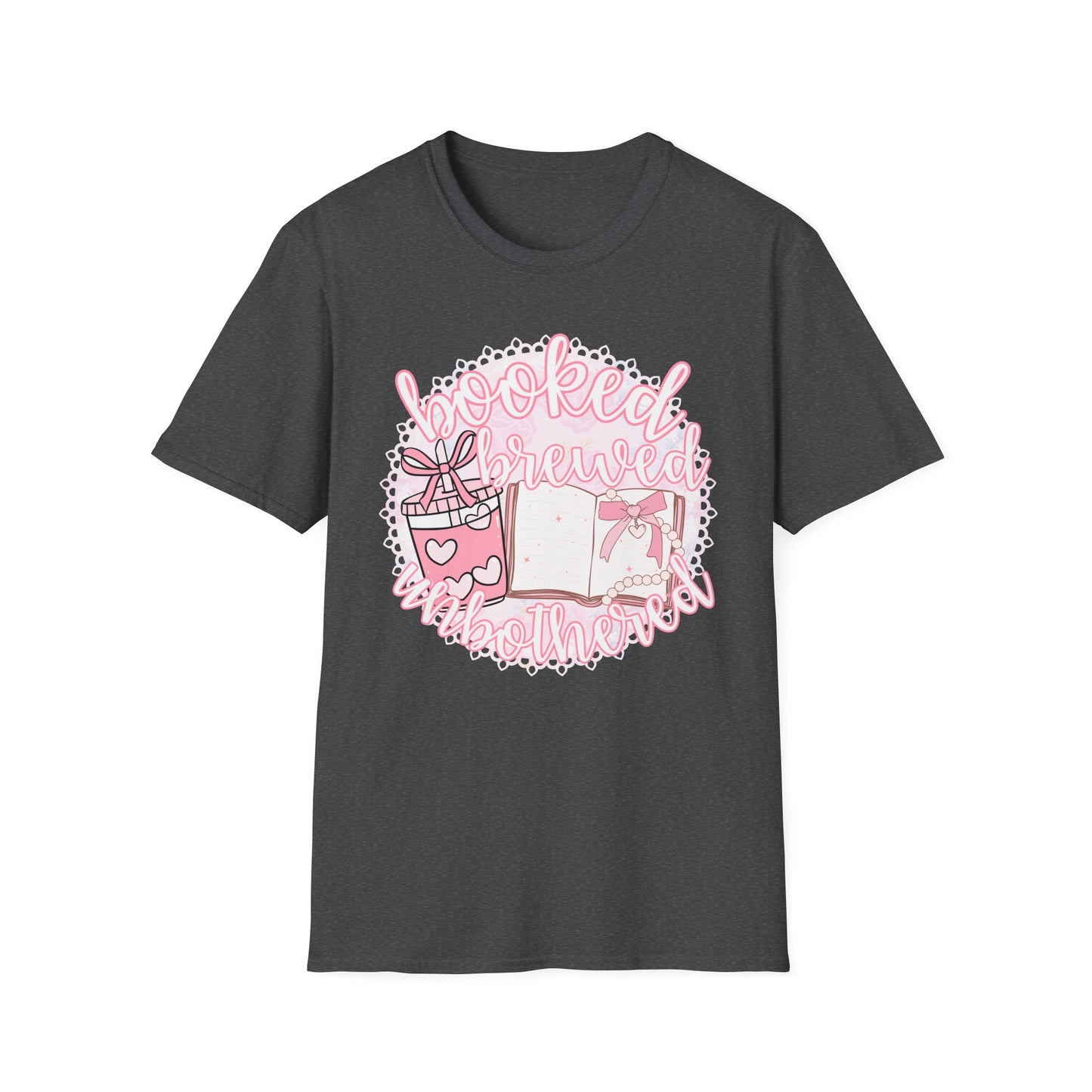 Booked Brewed Unisex T-Shirt for Book Lovers