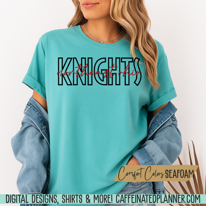 CUSTOM School TShirt, Minimalist School & Mascot TShirt // ADULT