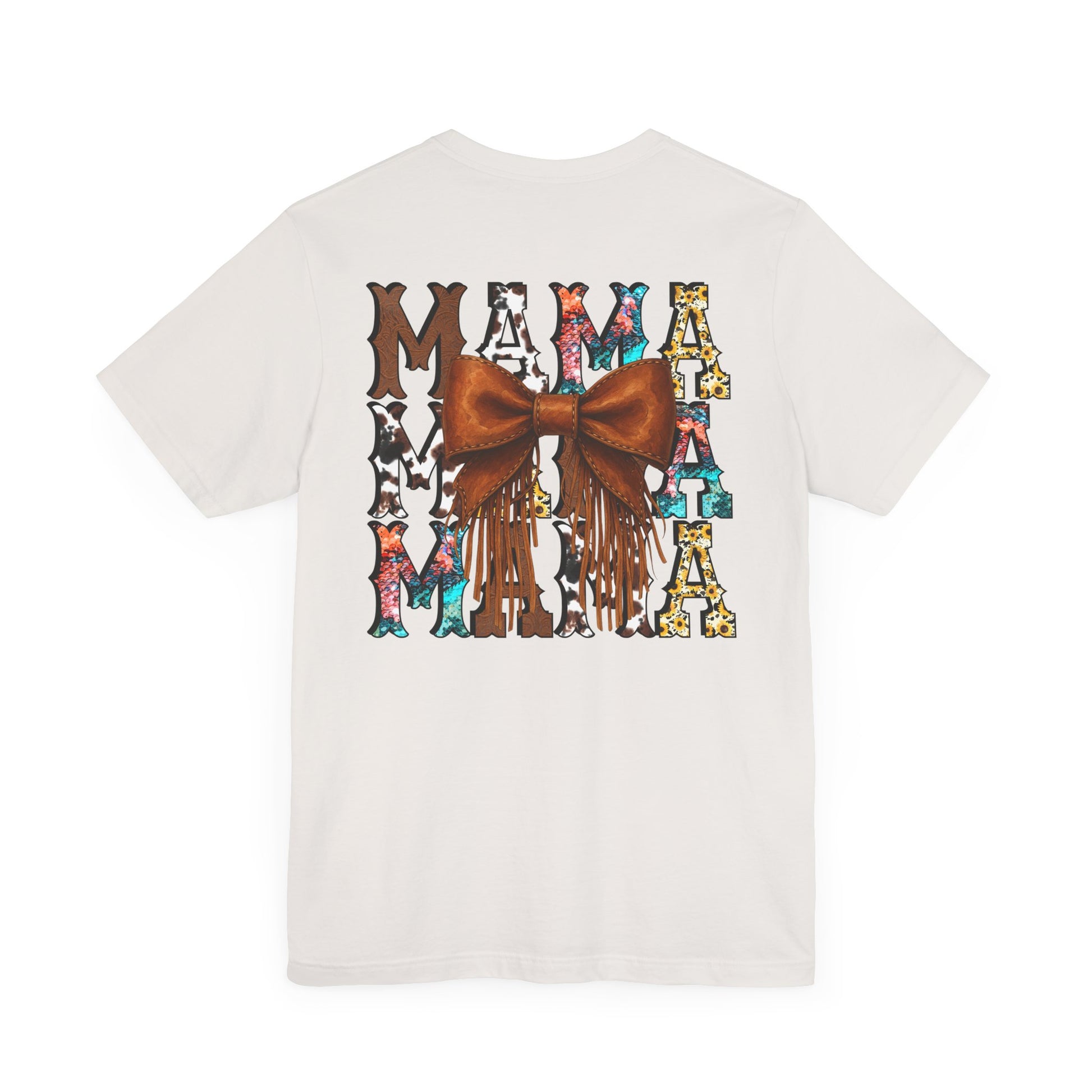 Western Mama Unisex Tee with Turquoise and Sunflower Design