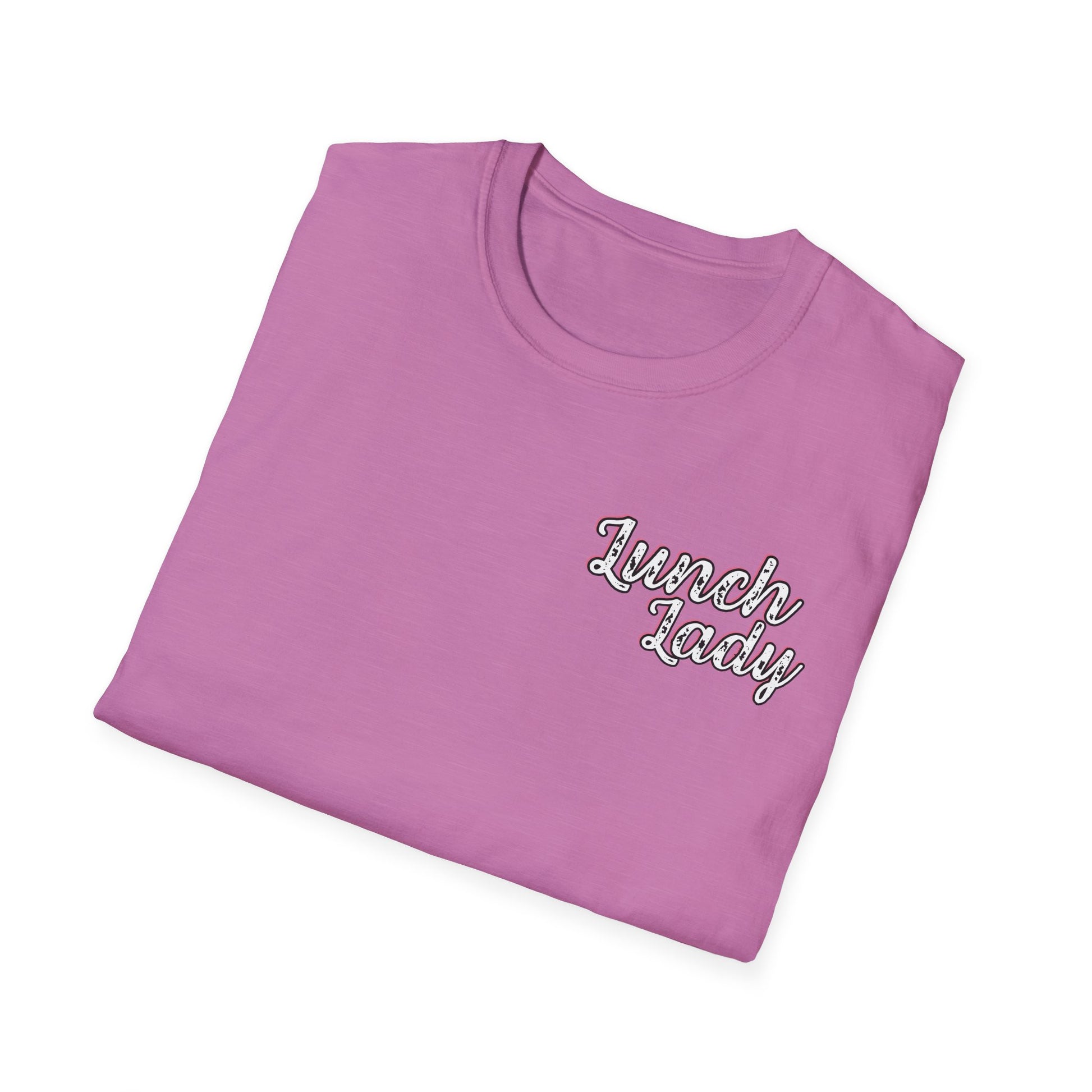 Lunch Lady Checkered Spades T-Shirt * Front and Back Design