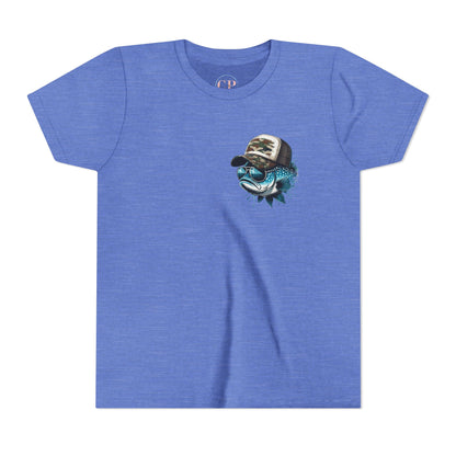 Kids Fishing Tee - CaffeinatedPlanner Family Exclusive Design: 'Bait Boss'
