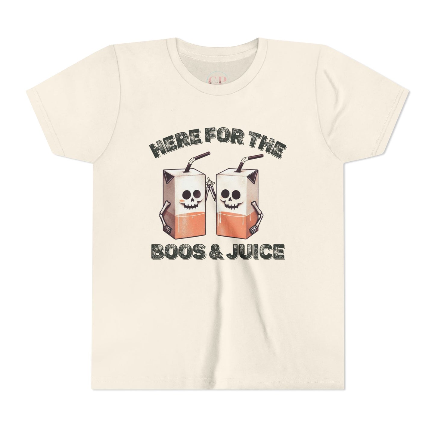 Kids Halloween T-Shirt - Here for the Boos  & Juice *Unisex tshirt*