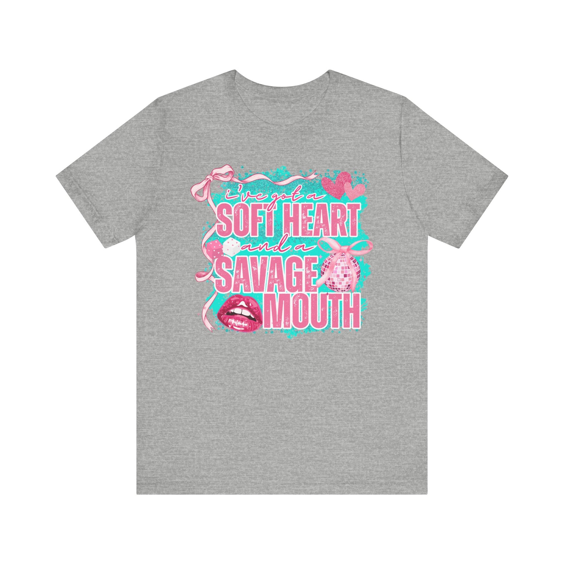 Savage Mouth Graphic Tee - Soft Hearted Apparel, Unisex T-Shirt, Trendy Casual Wear, Fun Gift for Friends, Statement Top