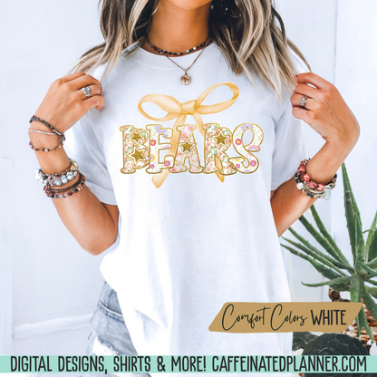 CUSTOM School TShirt, Bow // ADULT