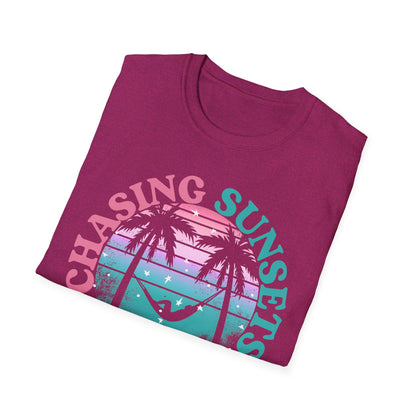Chasing Sunsets, Finding Peace Unisex T-Shirt