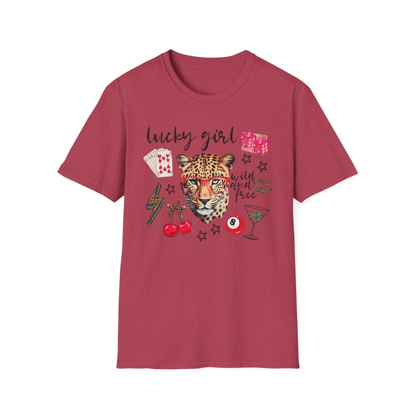 Leopard Lucky Girl T-Shirt