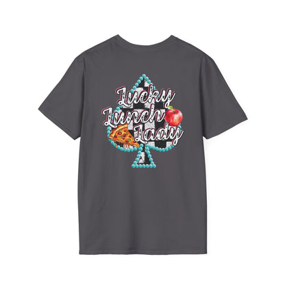 Lunch Lady Checkered Spades T-Shirt * Front and Back Design