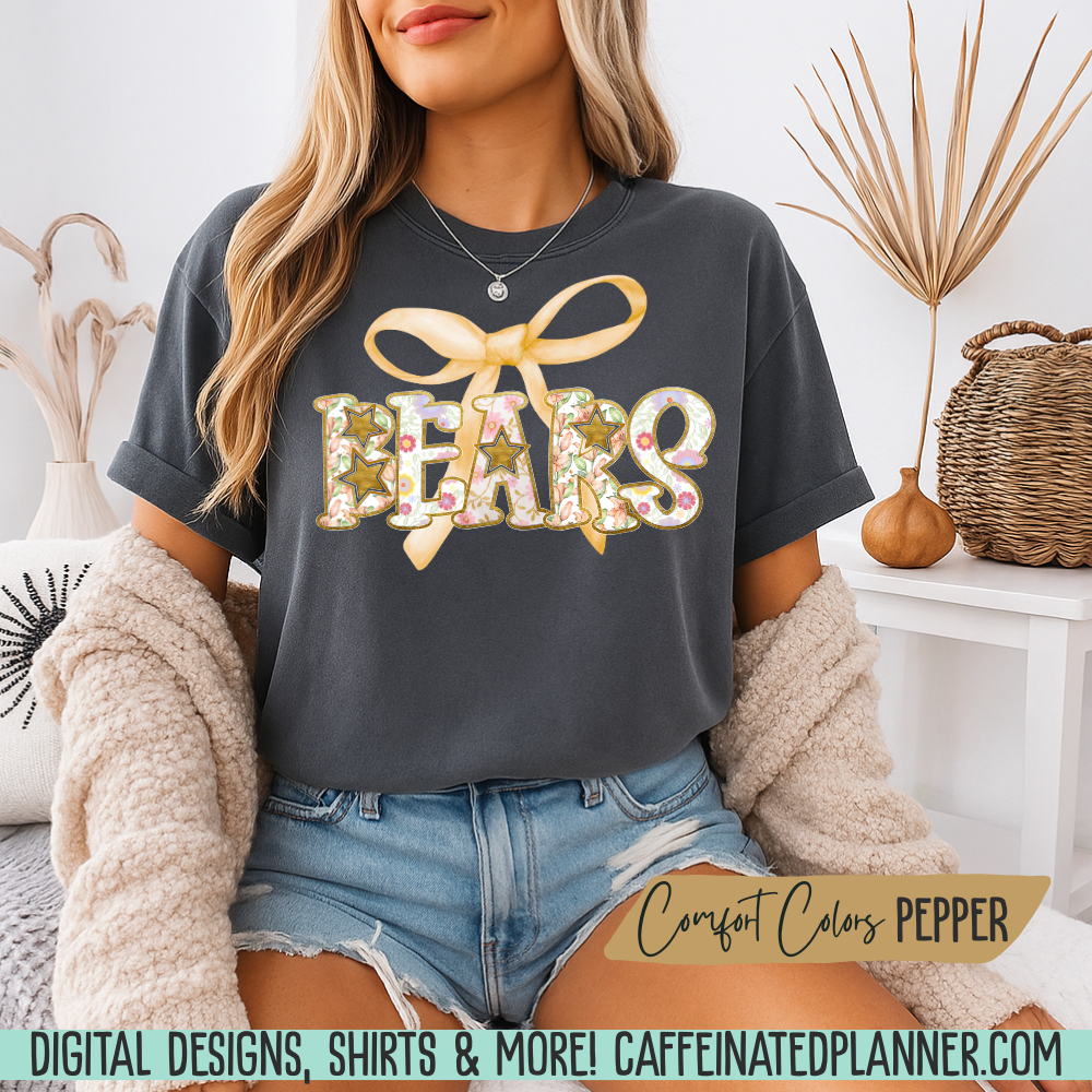 CUSTOM School TShirt, Bow // ADULT