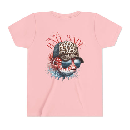 Kids Fishing Tee - CaffeinatedPlanner Family Exclusive Design: 'Bait Babe'