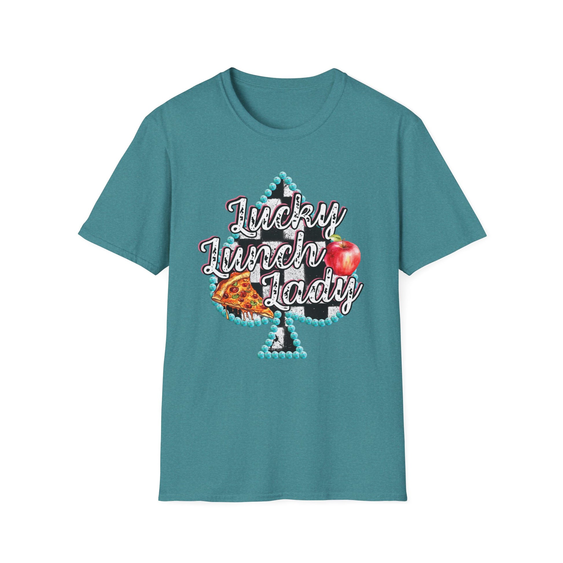 Lunch Lady Checkered Spades T-Shirt