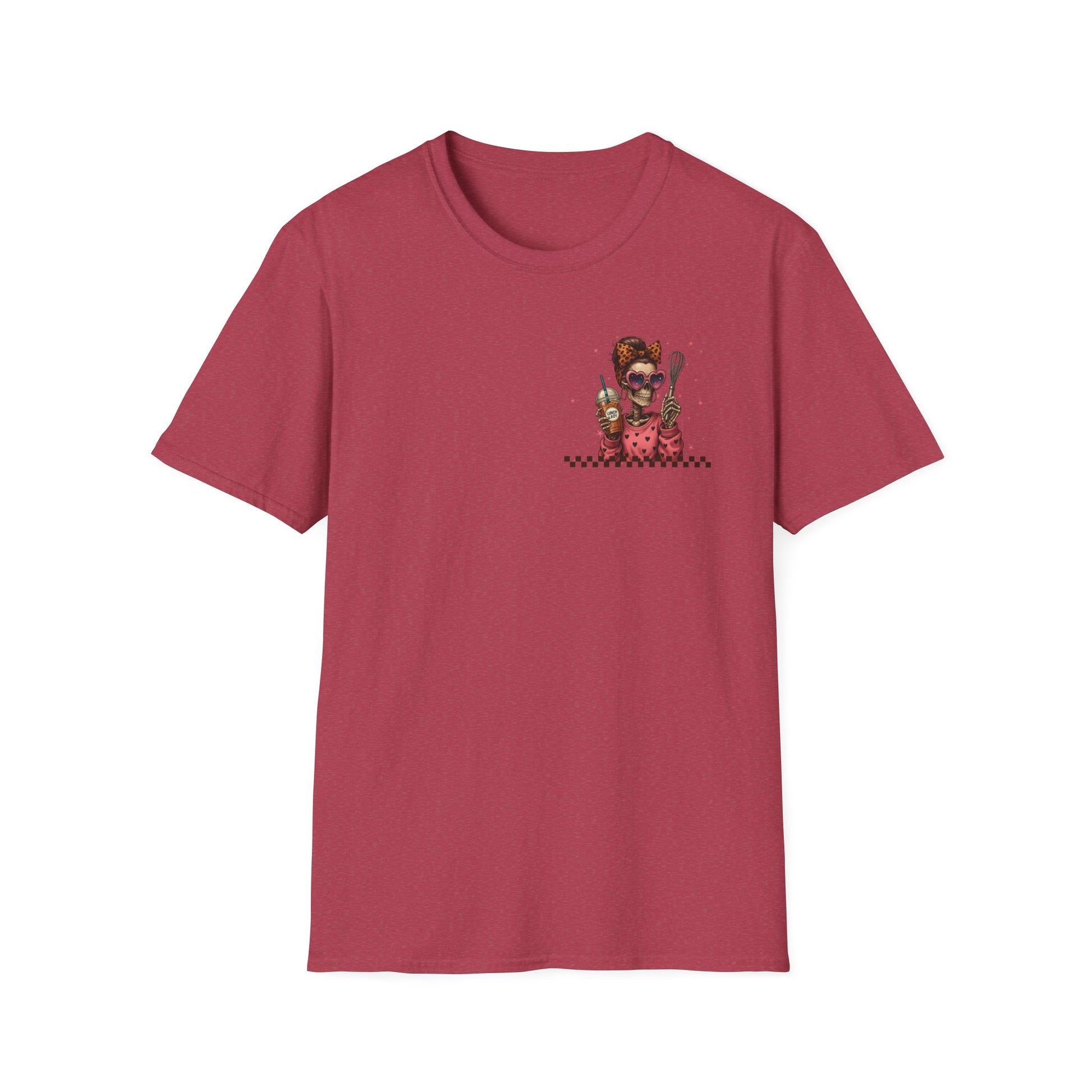 Lunch Lady Unisex T-Shirt - Running on Iced Coffee & School Lunch Schedules