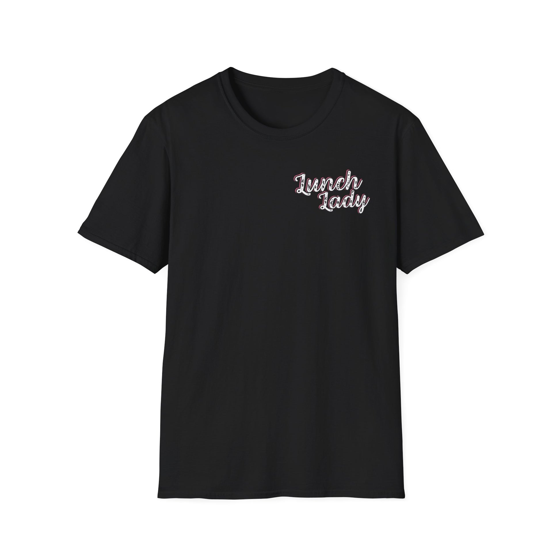 Lunch Lady Checkered Spades T-Shirt * Front and Back Design