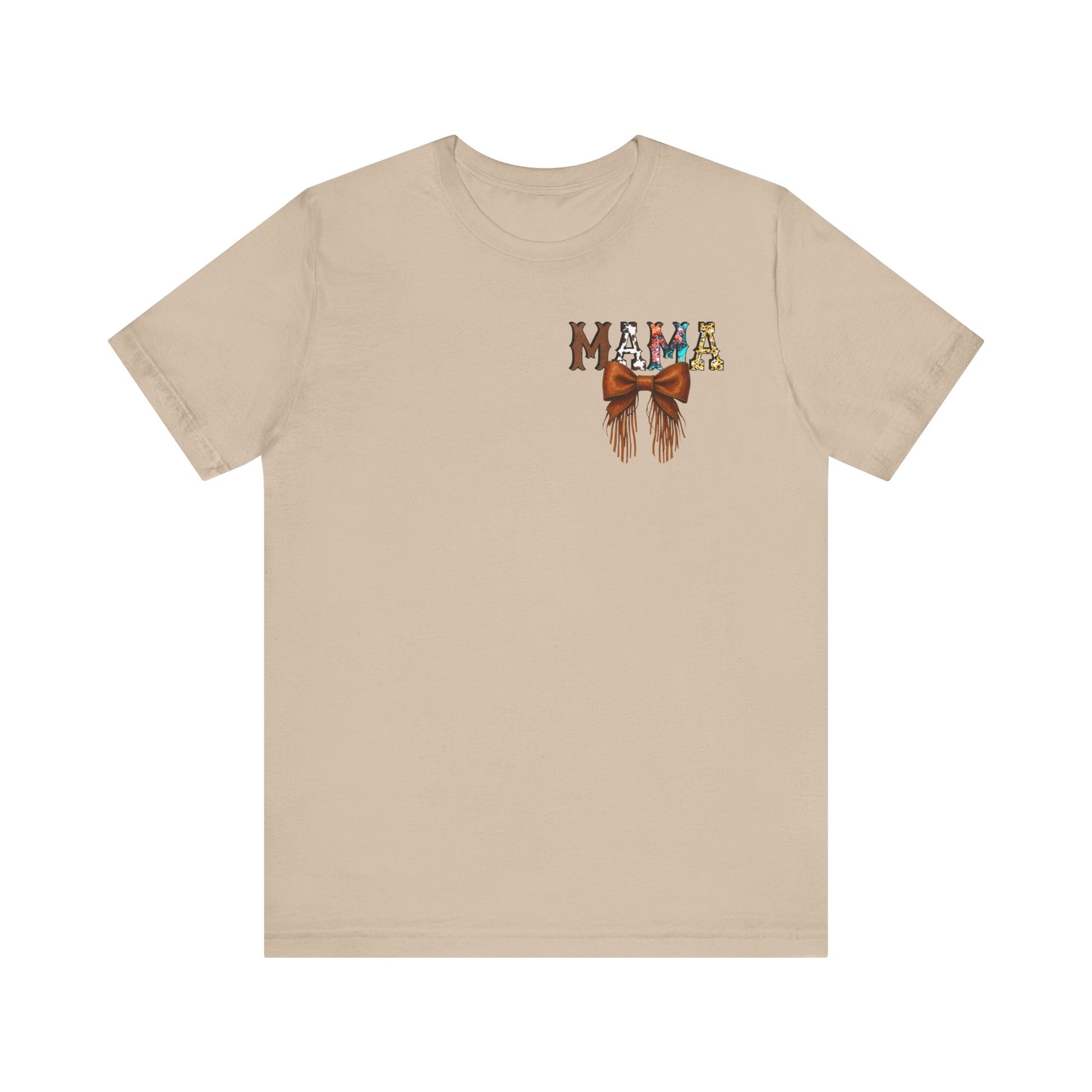 Western Mama Unisex Tee with Turquoise and Sunflower Design