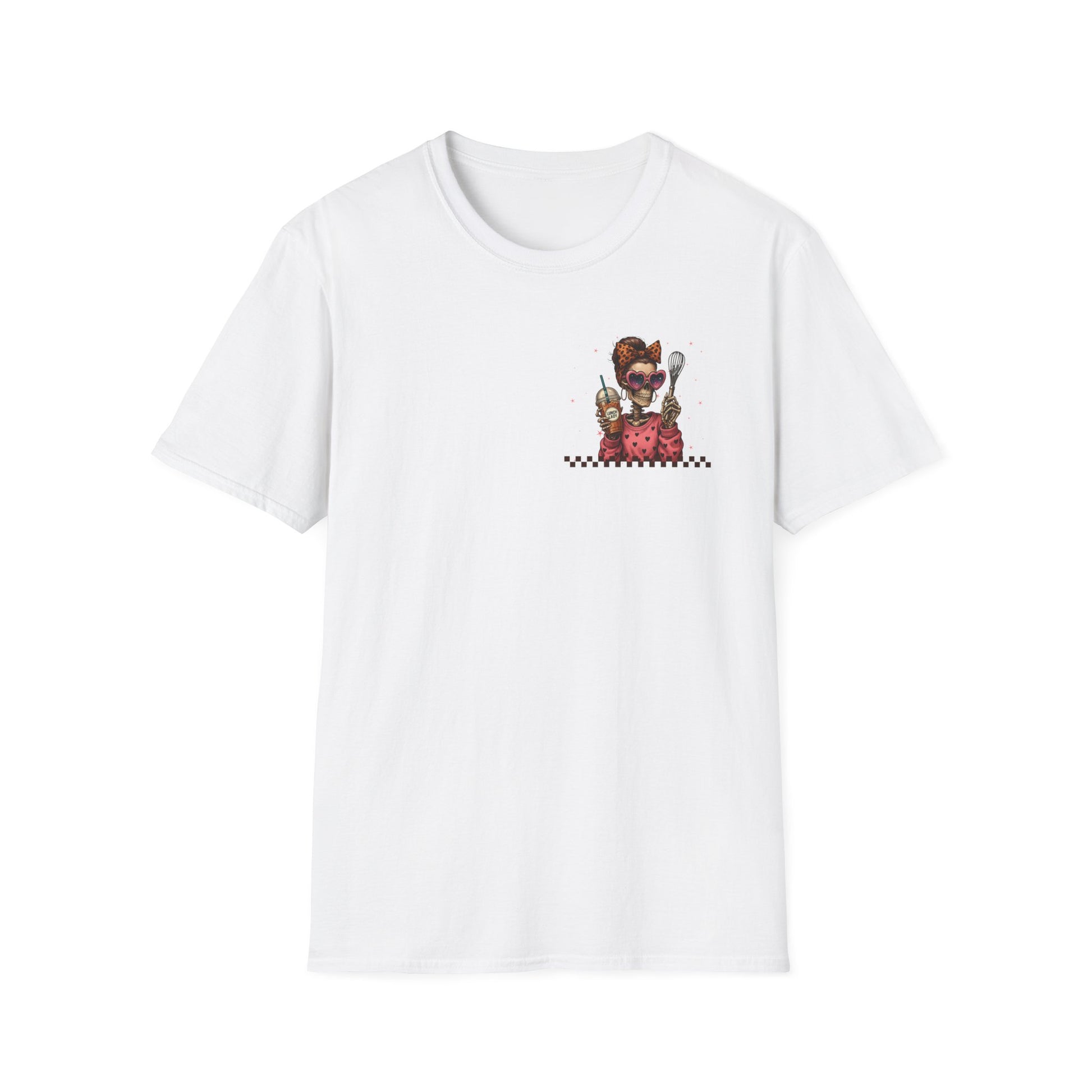 Lunch Lady Unisex T-Shirt - Running on Iced Coffee & School Lunch Schedules