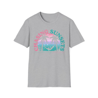 Chasing Sunsets, Finding Peace Unisex T-Shirt