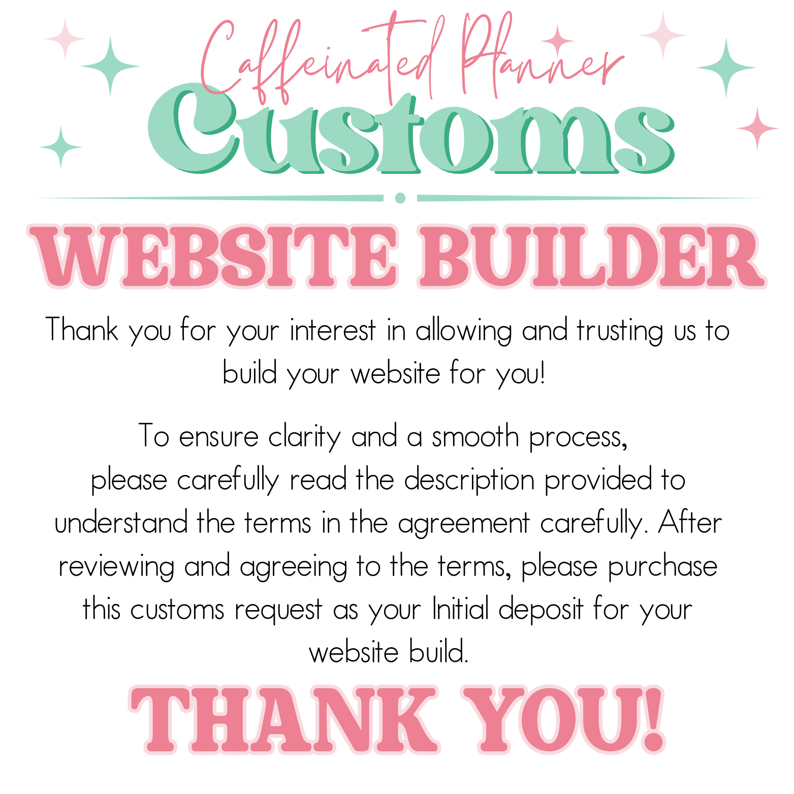 Custom Website Build *Non-Refundable Deposit & Request*