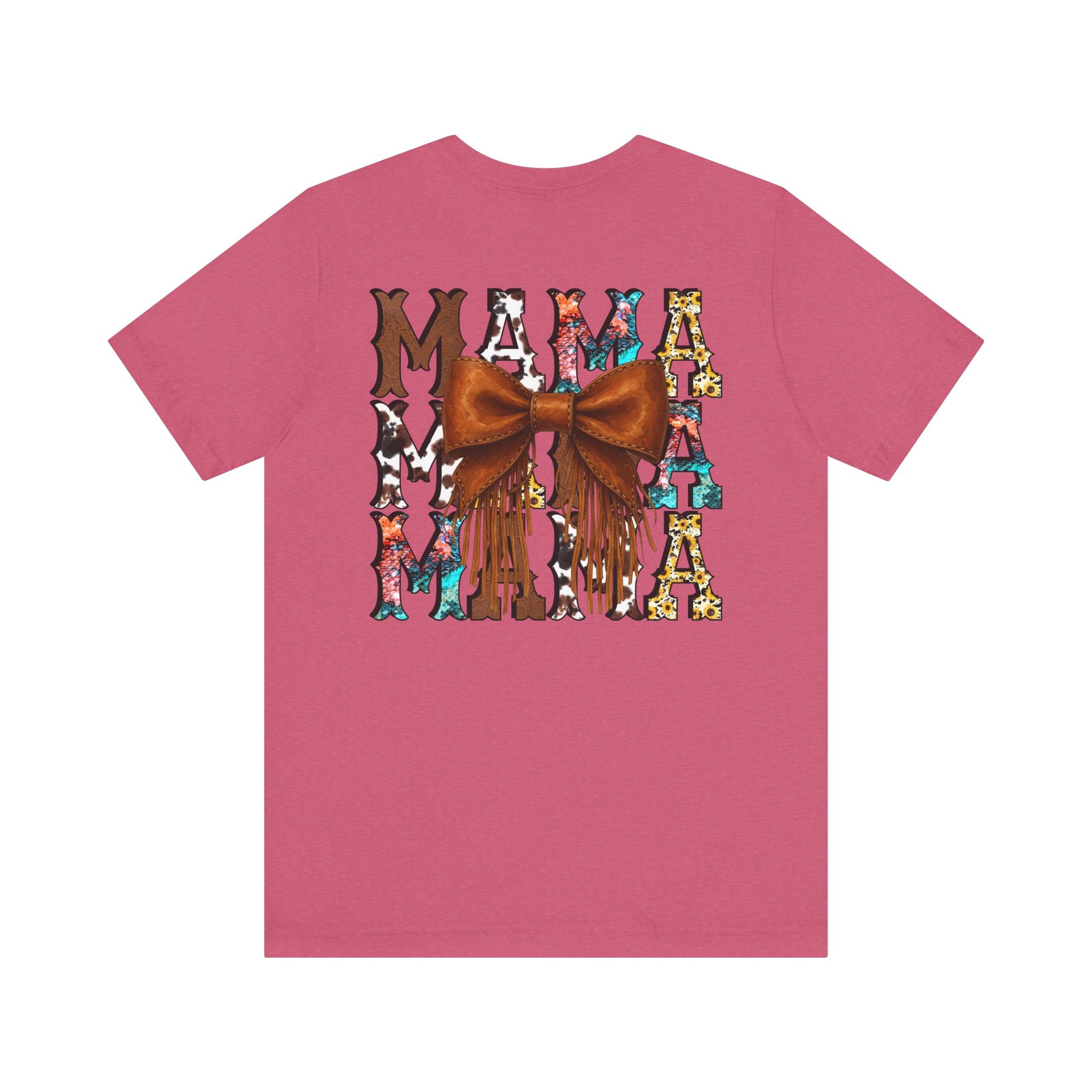 Western Mama Unisex Tee with Turquoise and Sunflower Design