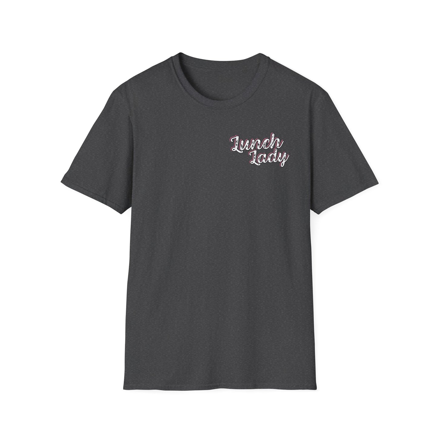 Lunch Lady Checkered Spades T-Shirt * Front and Back Design