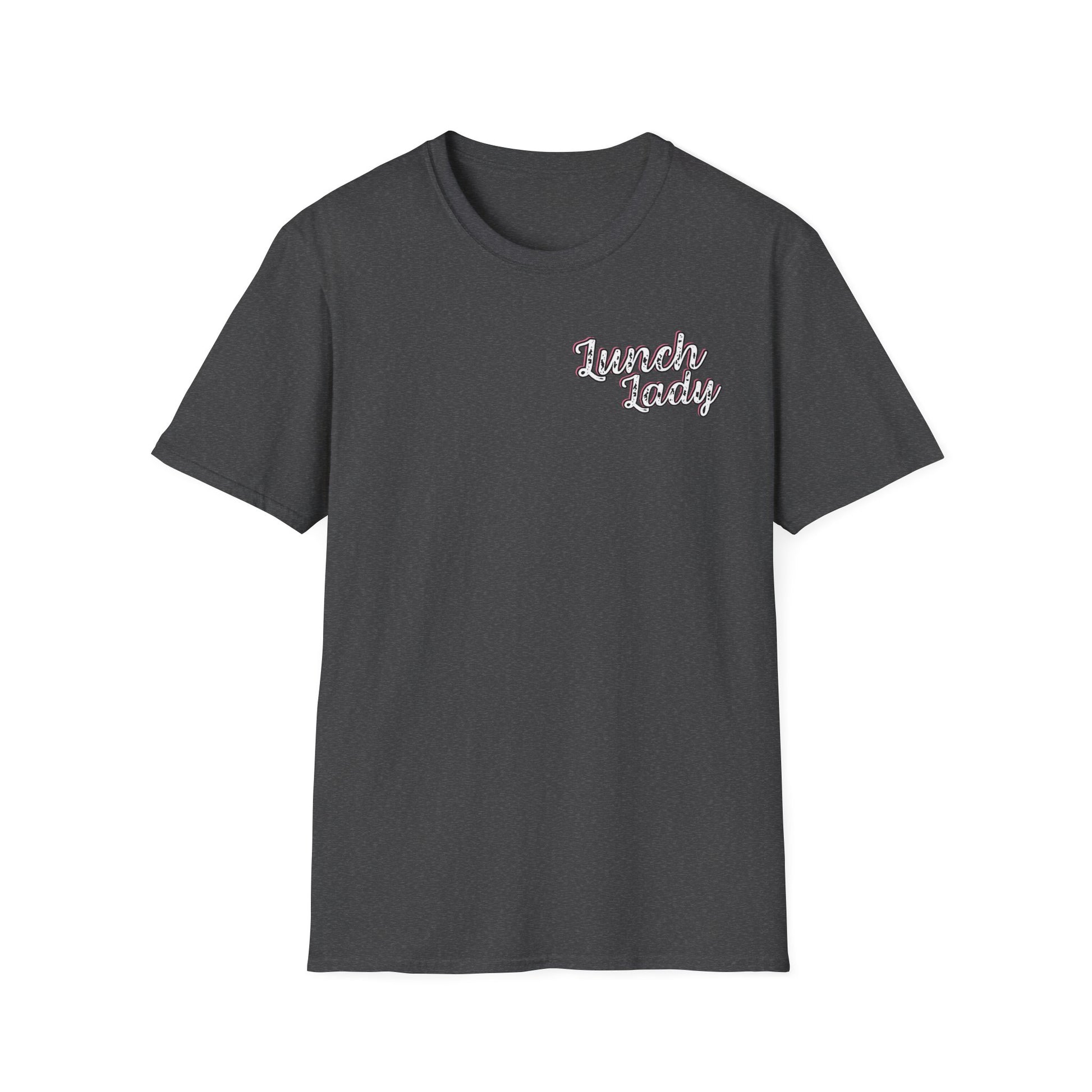 Lunch Lady Checkered Spades T-Shirt * Front and Back Design