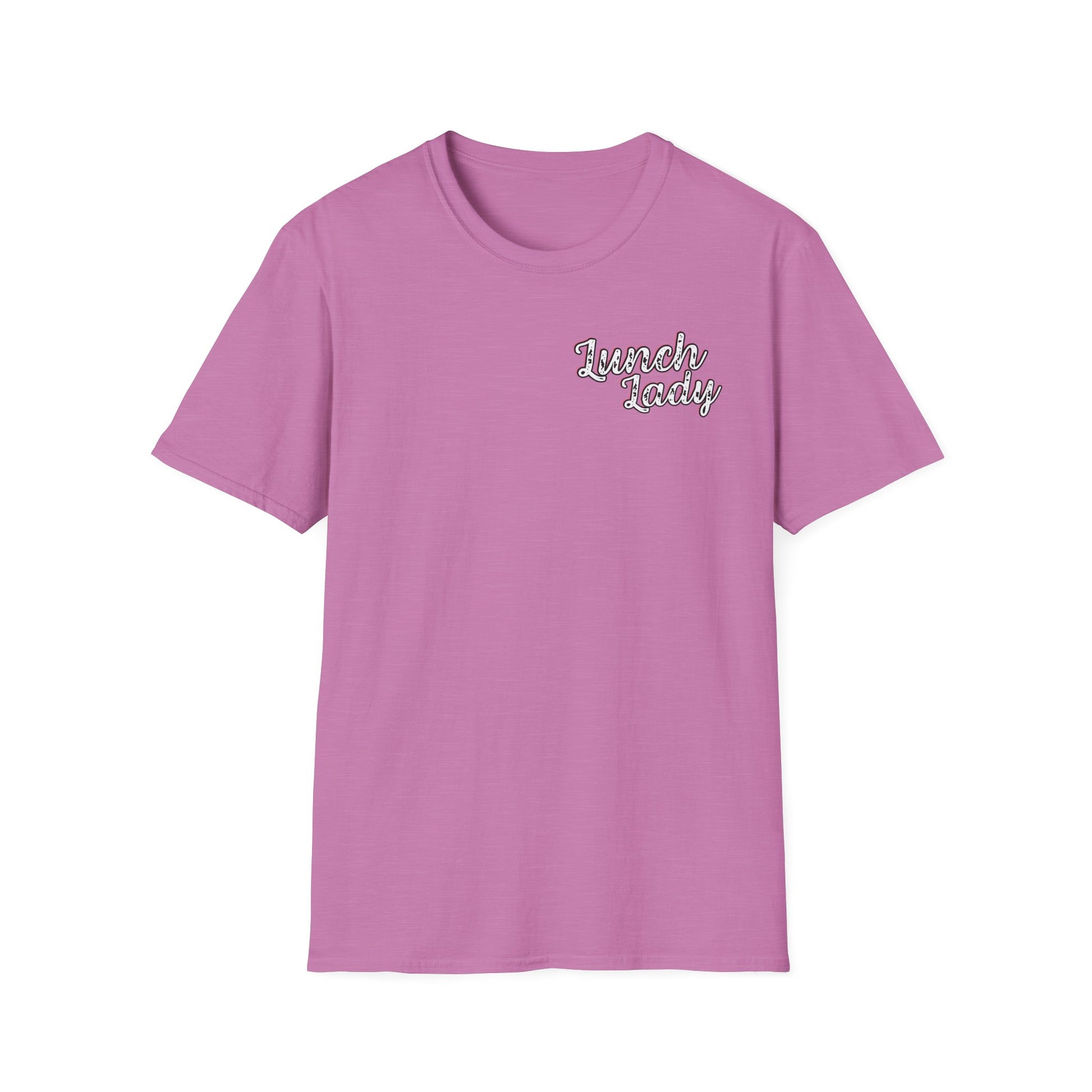 Lunch Lady Checkered Spades T-Shirt * Front and Back Design