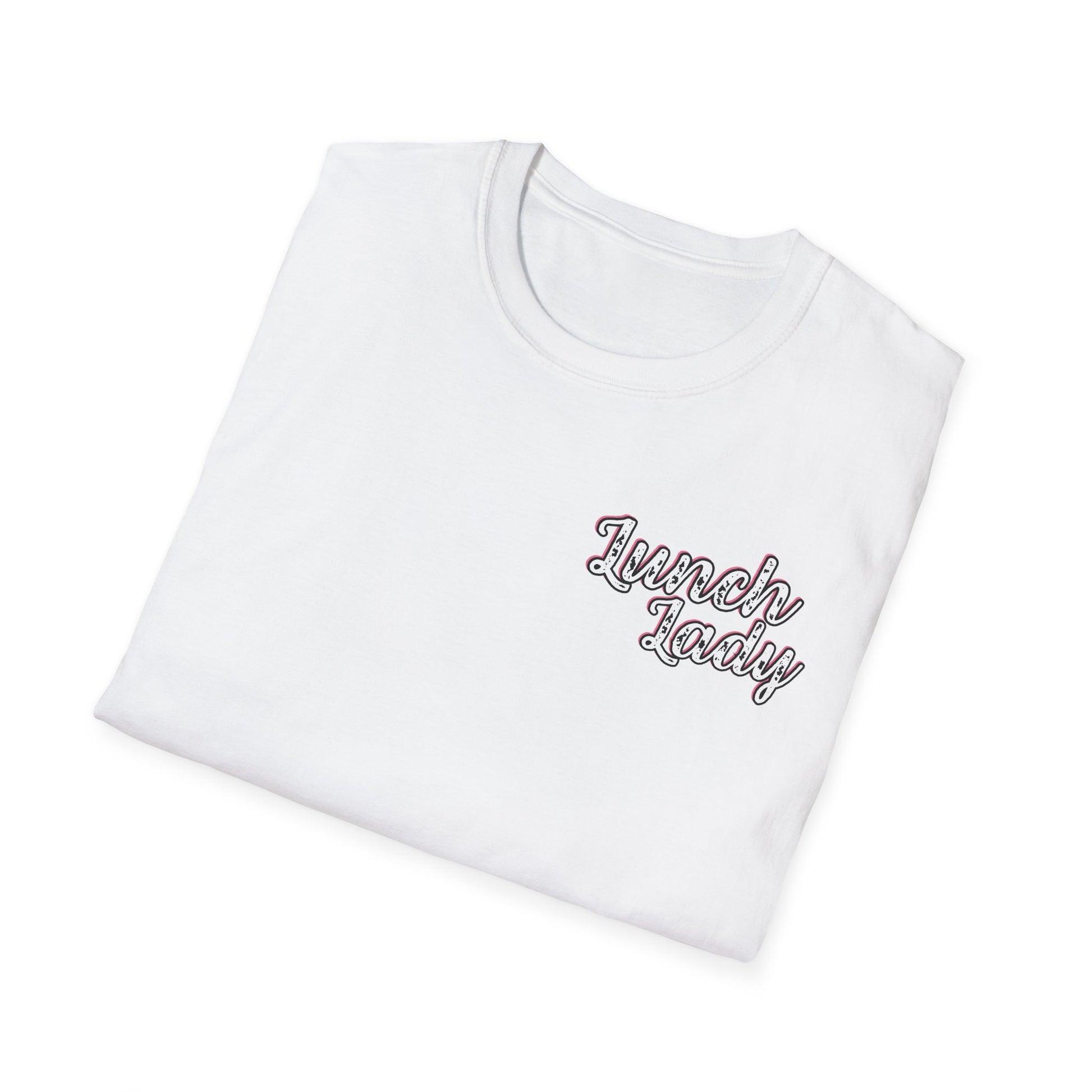 Lunch Lady Checkered Spades T-Shirt * Front and Back Design