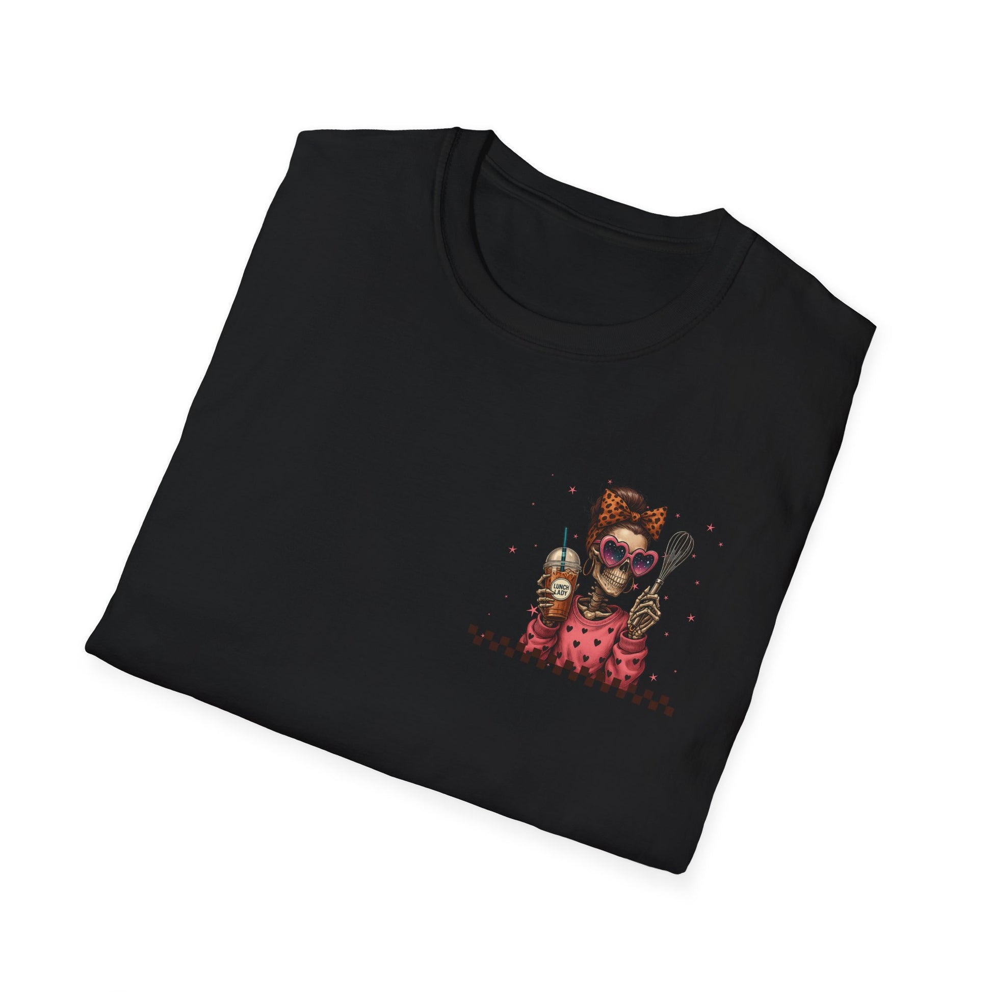 Lunch Lady Unisex T-Shirt - Running on Iced Coffee & School Lunch Schedules