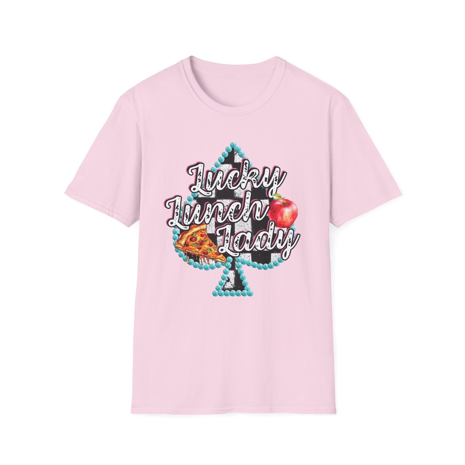 Lunch Lady Checkered Spades T-Shirt