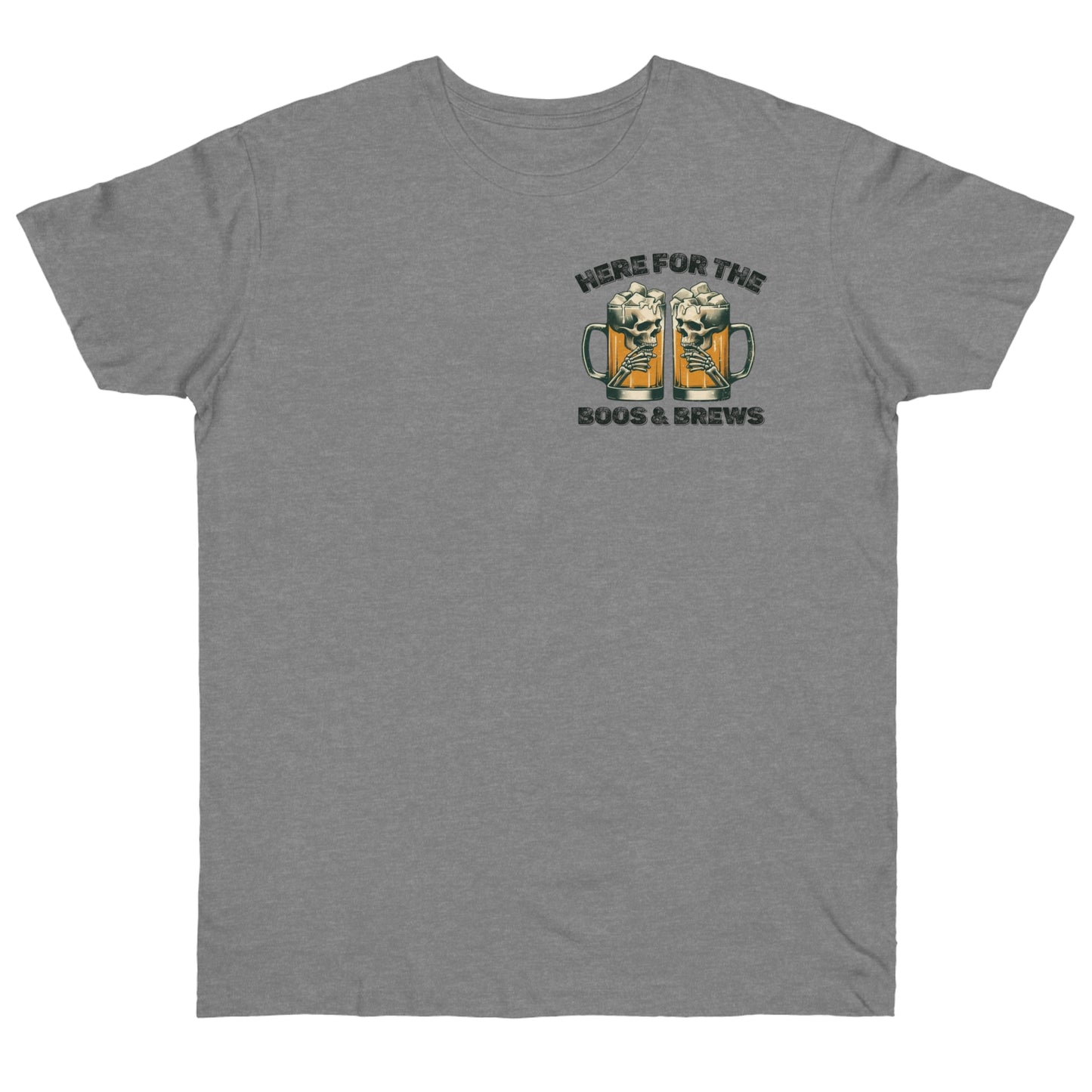 Halloween Beer Mug Tee - Here for the Boos & Brews
