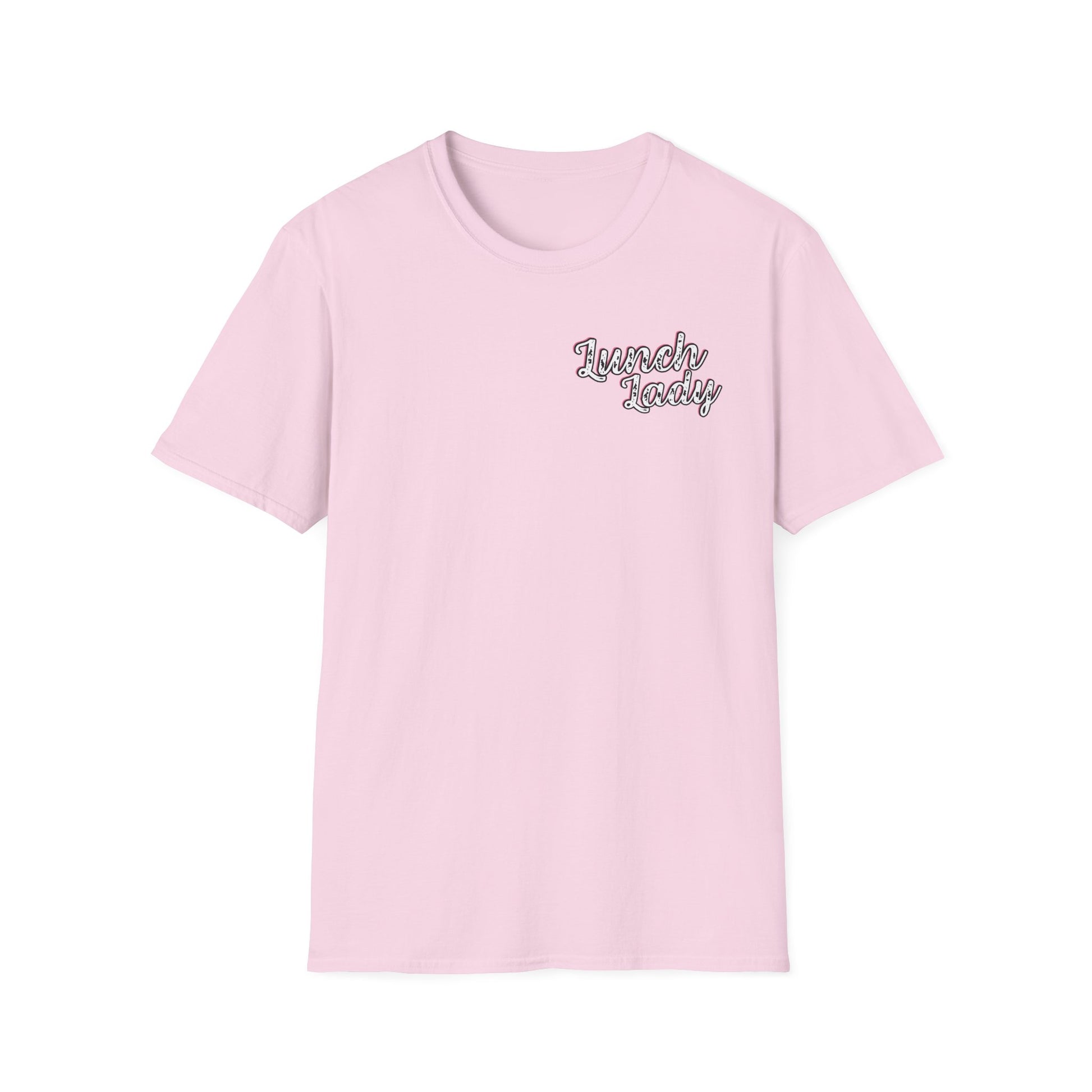 Lunch Lady Checkered Spades T-Shirt * Front and Back Design