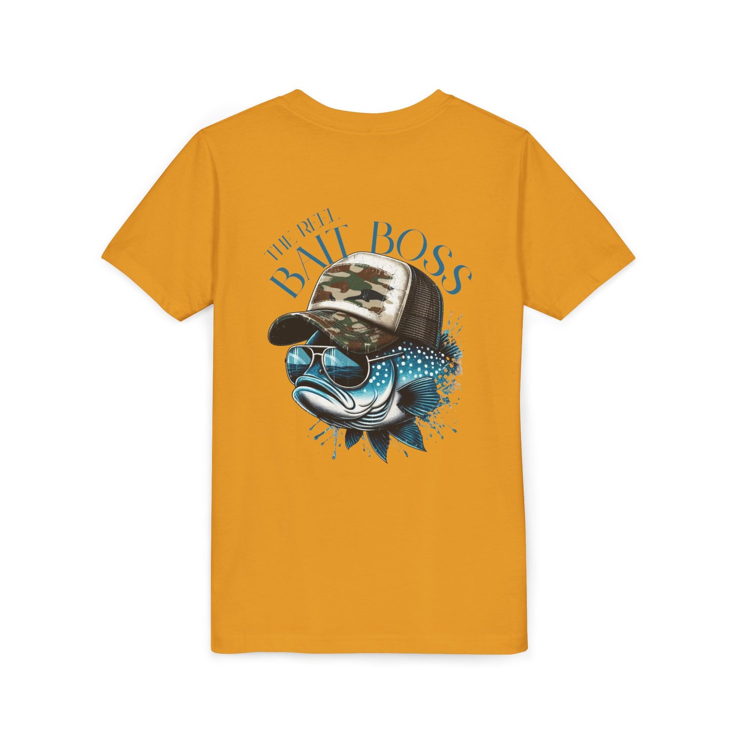 Kids Fishing Tee - CaffeinatedPlanner Family Exclusive Design: 'Bait Boss'