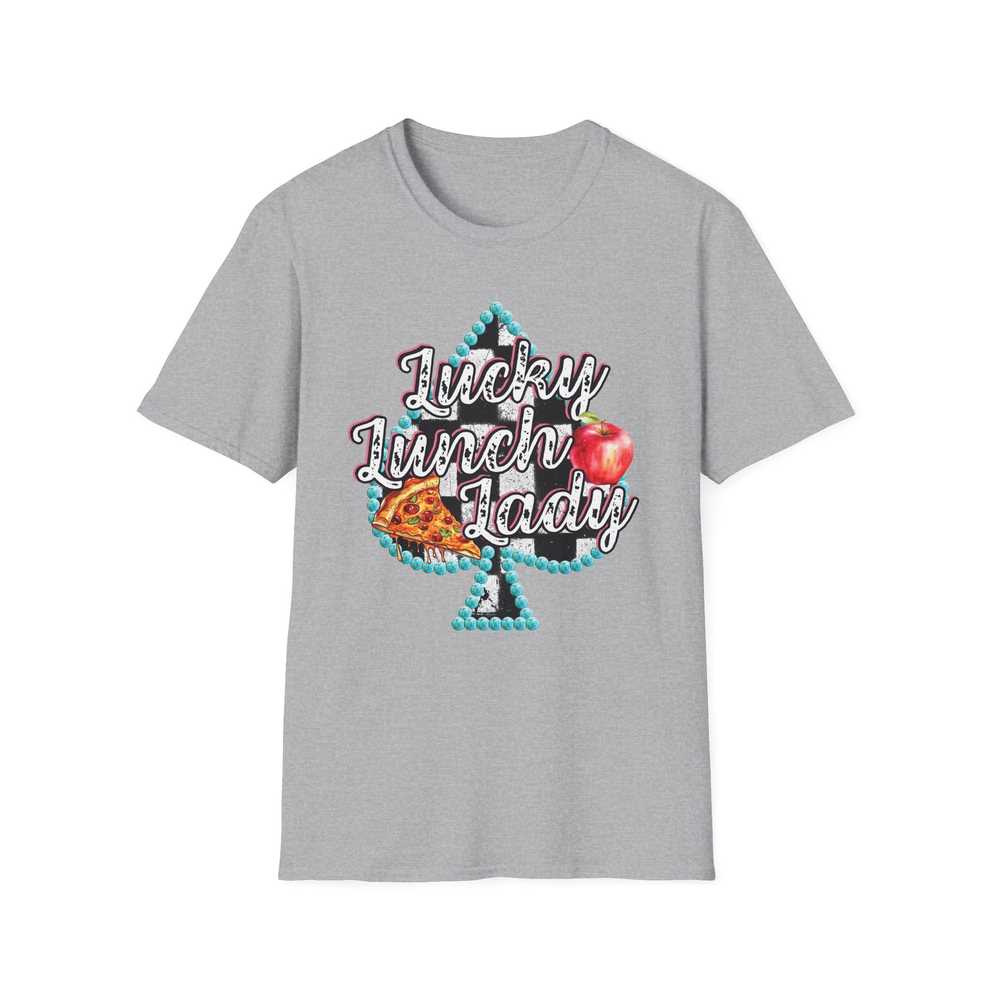 Lunch Lady Checkered Spades T-Shirt