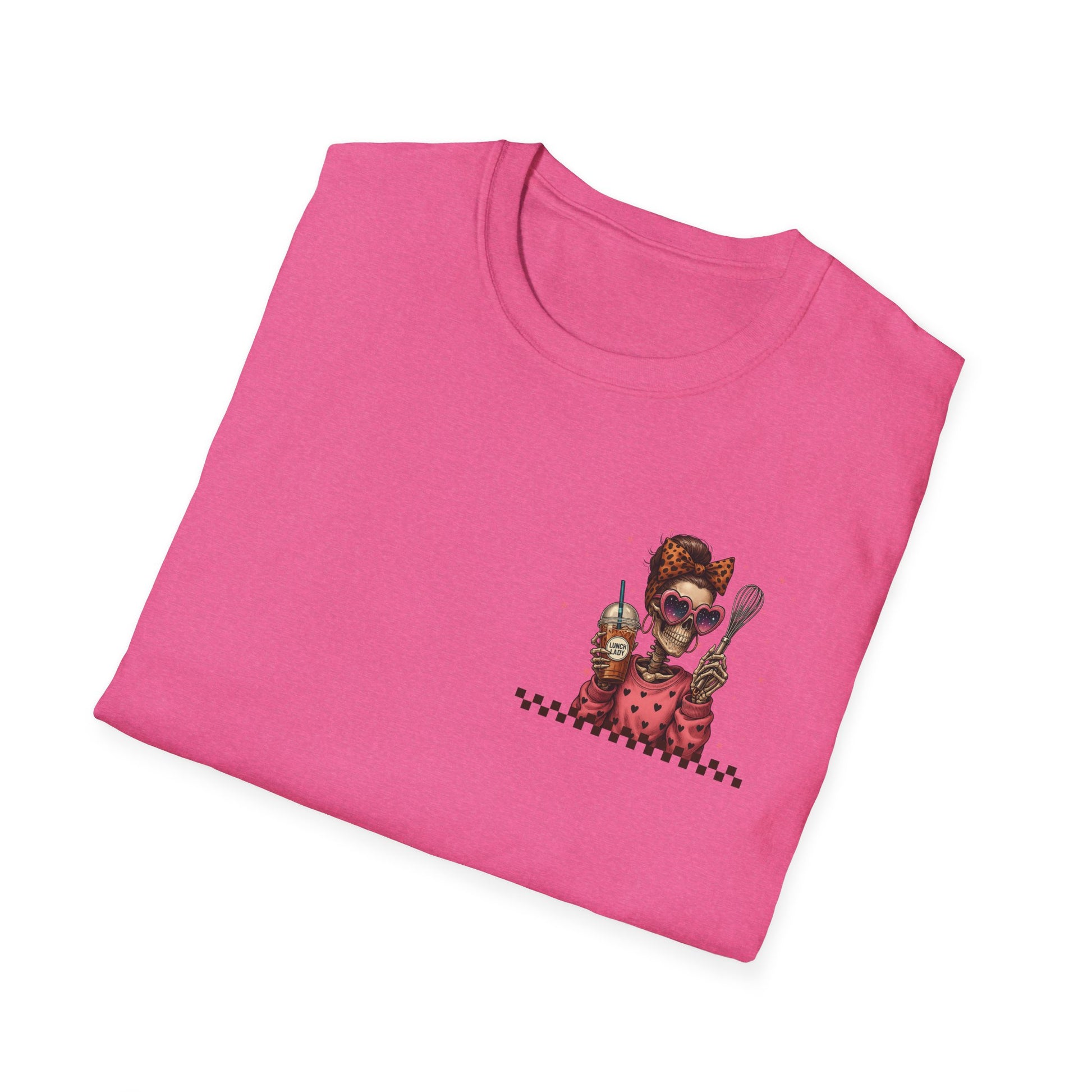 Lunch Lady Unisex T-Shirt - Running on Iced Coffee & School Lunch Schedules