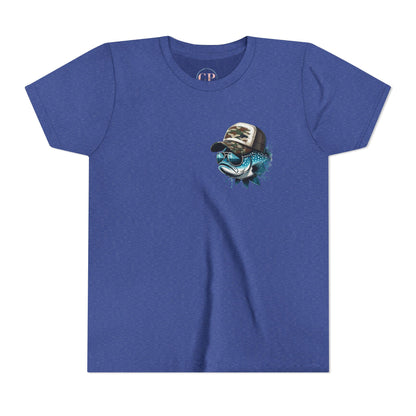 Kids Fishing Tee - CaffeinatedPlanner Family Exclusive Design: 'Bait Boss'